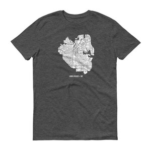 Regalos de camisa, Michigan Ann Arbor, Michigan camiseta, mapa de Ann Arbor, Ann Arbor MI, camiseta de Ann Arbor, Ann Arbor regalo, sabana Tee, Michigan mapa
