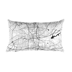 Winston Salem Kissen, Winston Salem Dekor, Winston-Salem-Kissen, Winston Salem Geschenk, Winston Salem Karte, Kunst-Karte, Winston Salem NC