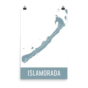 Islamorada Map, Islamorada Art, Islamorada Print, Islamorada Florida Poster, Islamorada Wall Art, Map of Islamorada FL, Art, Gift, Poster