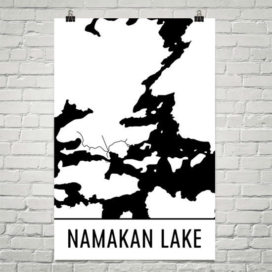 Namakan Lake Map 