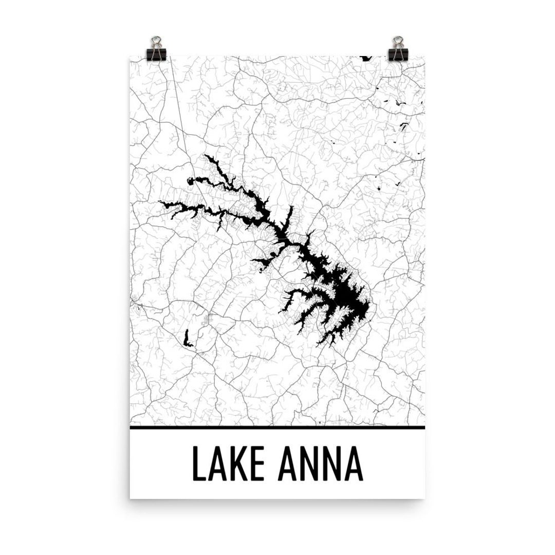 Lake Anna Virginia, Lake Anna VA, Lake Anna Map, Virginia Map, Lake Map