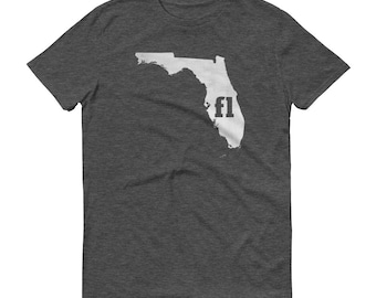 Florida Outline T-Shirt: State Pride FL Tee