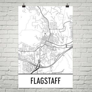 Flagstaff AZ Map, Flagstaff Arizona Art, Flagstaff Print, Flagstaff Poster, Flagstaff Wall Art, Flagstaff Gift, Arizona Decor, Arizona Map