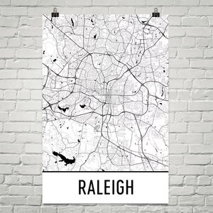 Raleigh NC, Raleigh Map, Raleigh Art, Raleigh Print, Raleigh North Carolina Poster, Raleigh Wall Art, Map of Raleigh NC, Gift, Decor, Art