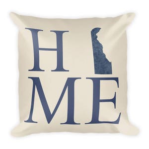 Delaware Pillow, Delaware Gifts, Delaware Decor, Delaware Home, Delaware Throw Pillow, Delaware Art, Delaware Map, Delaware Made, Cushion