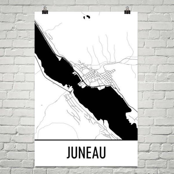 Juneau Ak Poster Etsy