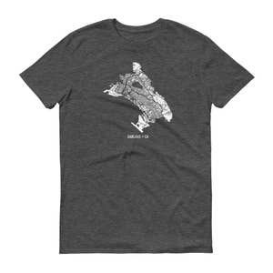 Oakland camisa, Oakland California, Oakland camiseta, regalo de Oakland, Oakland Tee, Oakland California, mapa mapa de camisa, California, Oakland arte