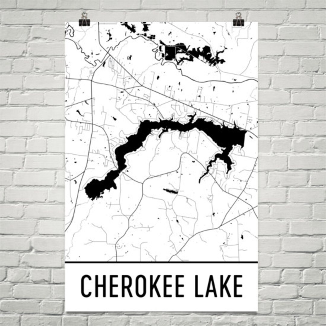 Cherokee Lake Tennessee, Cherokee Lake TN, Cherokee Reservoir Map