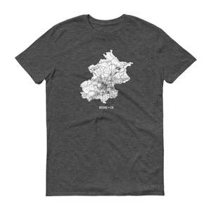 Beijing-Shirt, Beijing, China, Beijing TShirt, Beijing Geschenk, Beijing Tee, Beijing-Karte, China-Shirt, China-Karte, chinesische Kunst, chinesische Hemd