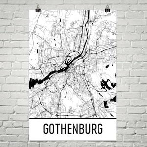 Gothenburg Map, Gothenburg Art, Gothenburg Print, Gothenburg Poster, Gothenburg Wall Art, Sweden Gift, Map of Sweden, Swedish Decor, Art