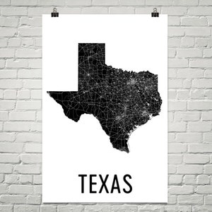 Texas Decor, Texas Map, Texas Art, Texas Print, Texas Wall Art, Texas Sign, Texas Gifts, Texas Poster, Map of Texas, Texas Home, Texas State