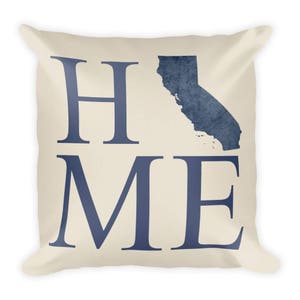 En Californie, en Californie, oreiller cadeaux, Home Decor, Californie Californie, Californie coussin, en Californie, Art, Californie carte, coussin