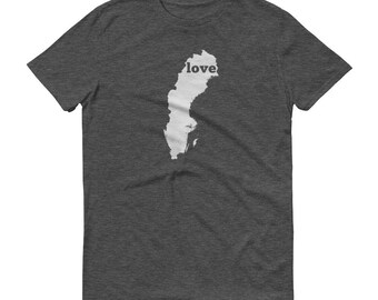 Sweden Map T-Shirt, Love Swedish Tee