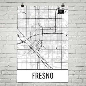Fresno Map, Fresno Art, Fresno Print, Fresno California Poster, Fresno Wall Art, Fresno Gift, Fresno Decor, Fresno Map Art, Fresno Art Print