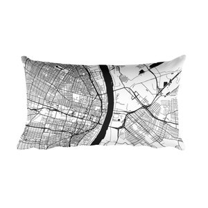 St. Louis Pillow, St. Louis Decor, St. Louis Throw Pillow, St. Louis Gift, St. Louis Map, St. Louis Art, St. Louis Missouri, St. Louis MO