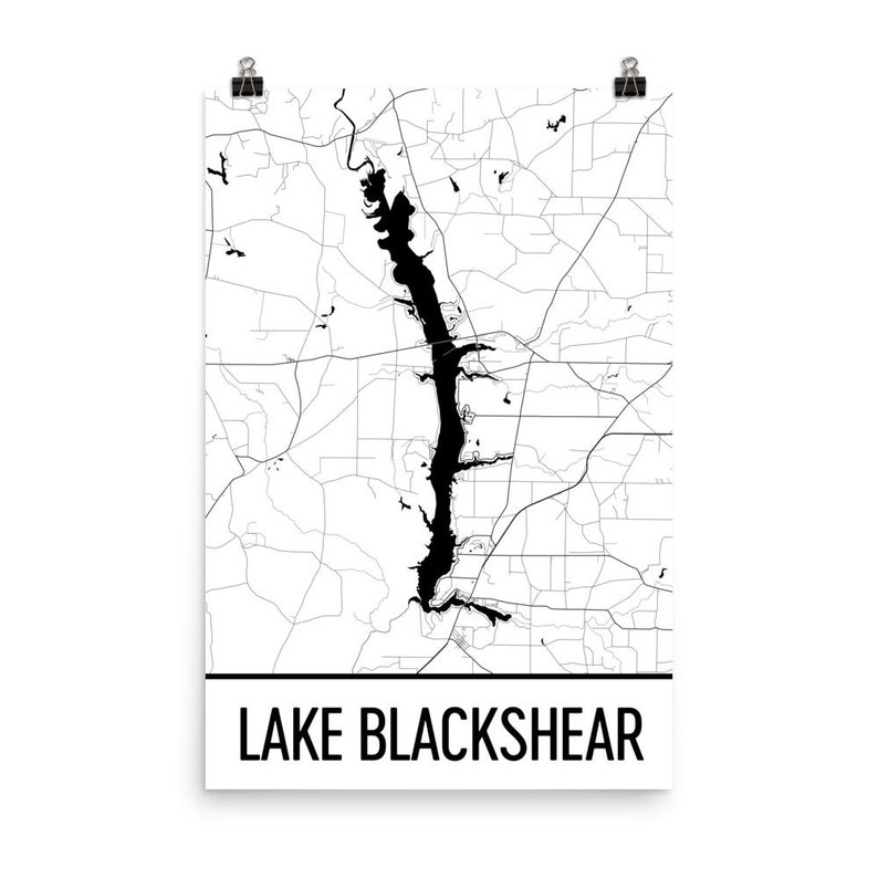 Lake Blackshear Lake Blackshear GA Map Etsy