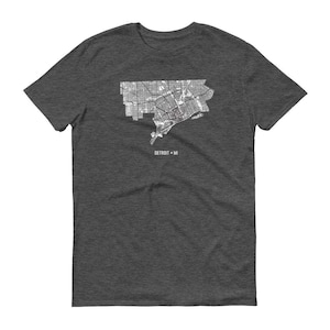 Detroit-Shirt, Detroit MI, Detroit TShirt, Detroit Geschenk, Detroit-t-Shirt, Detroit-Karte, Michigan-Shirt, Michigan-Karte, Detroit Art, Detroit