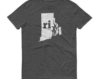 Camiseta con el mapa de Rhode Island: Camiseta del orgullo estatal de Rhode Island