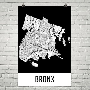 Bronx Map, Bronx Art, Bronx Print, Bronx NY Poster, Bronx Wall Art, Bronx Gift, Map of Bronx, Bronx Poster, Bronx Decor, Bronx Map Art