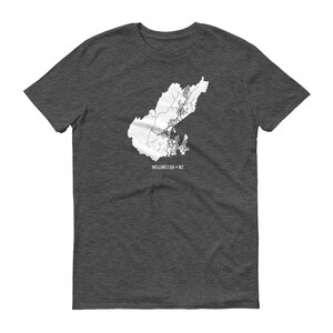 Camiseta de Wellington, Wellington, Nueva Zelanda, Wellington camiseta, regalo de Wellington, Wellington mapa, camisa de te, Nueva Zelanda Wellington, mapa