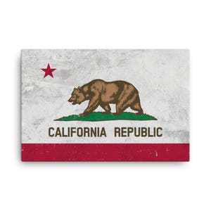California Flag, California Flag Art, California State, California Flag Wall Art, California Canvas, California Flag Print, Poster, Gifts