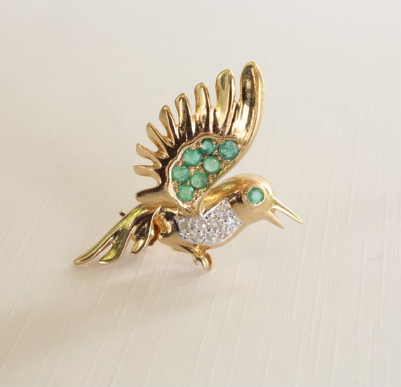 Hummingbird Pin Brooch - image 7