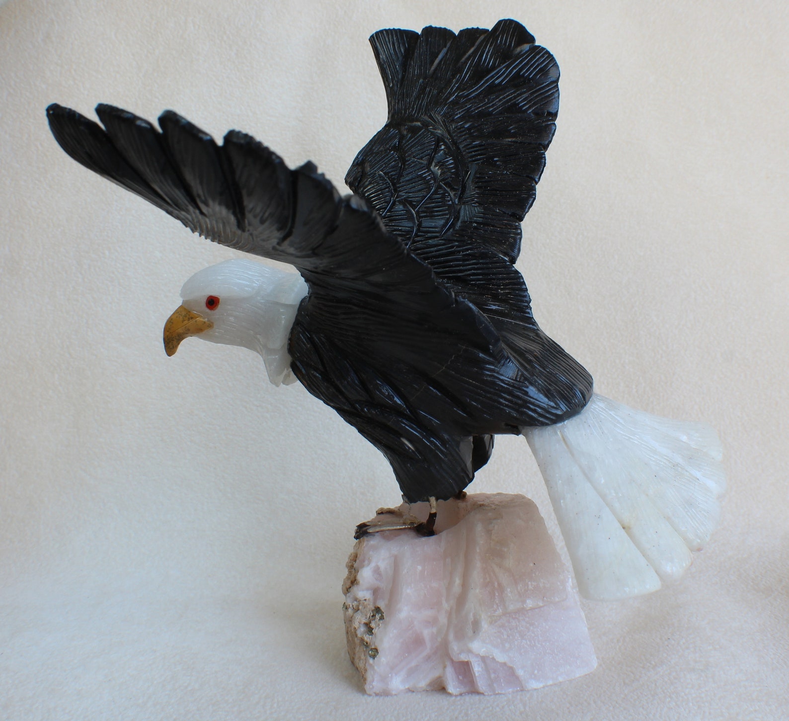 Bald Eagle Stone Sculpture Carving Etsy