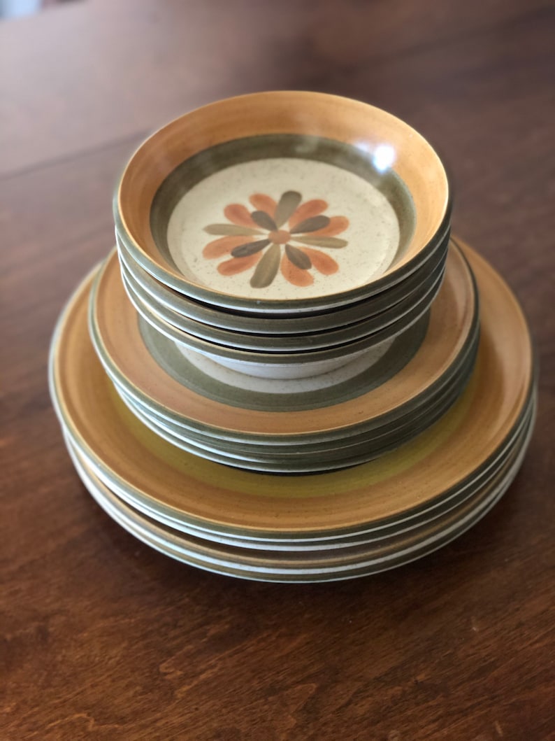 SOLD Vintage Set Of 70s Premiere Durastone Dishes Etsy