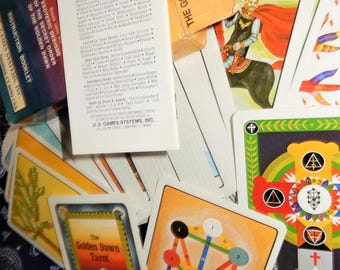 Golden Dawn Tarot Deck: Vintage 1978 Esoteric Cards With Booklet