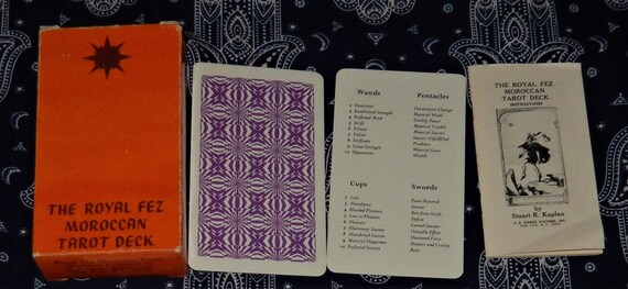Royal Fez Moroccan Tarot Cards: 1975 First USA Games Edition