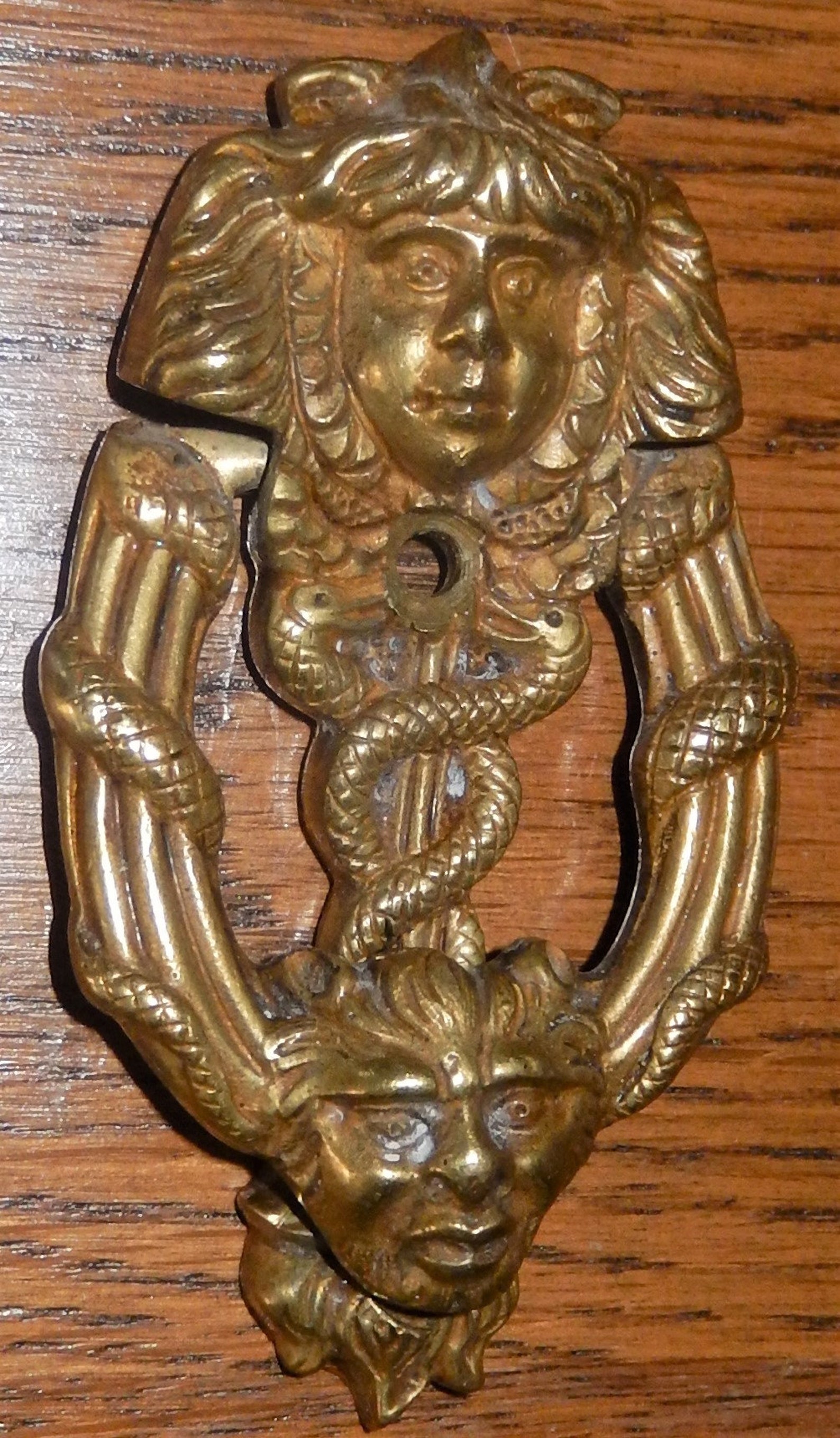 Grotesque Medusa Door Knocker Devil Knocker Period Door Etsy