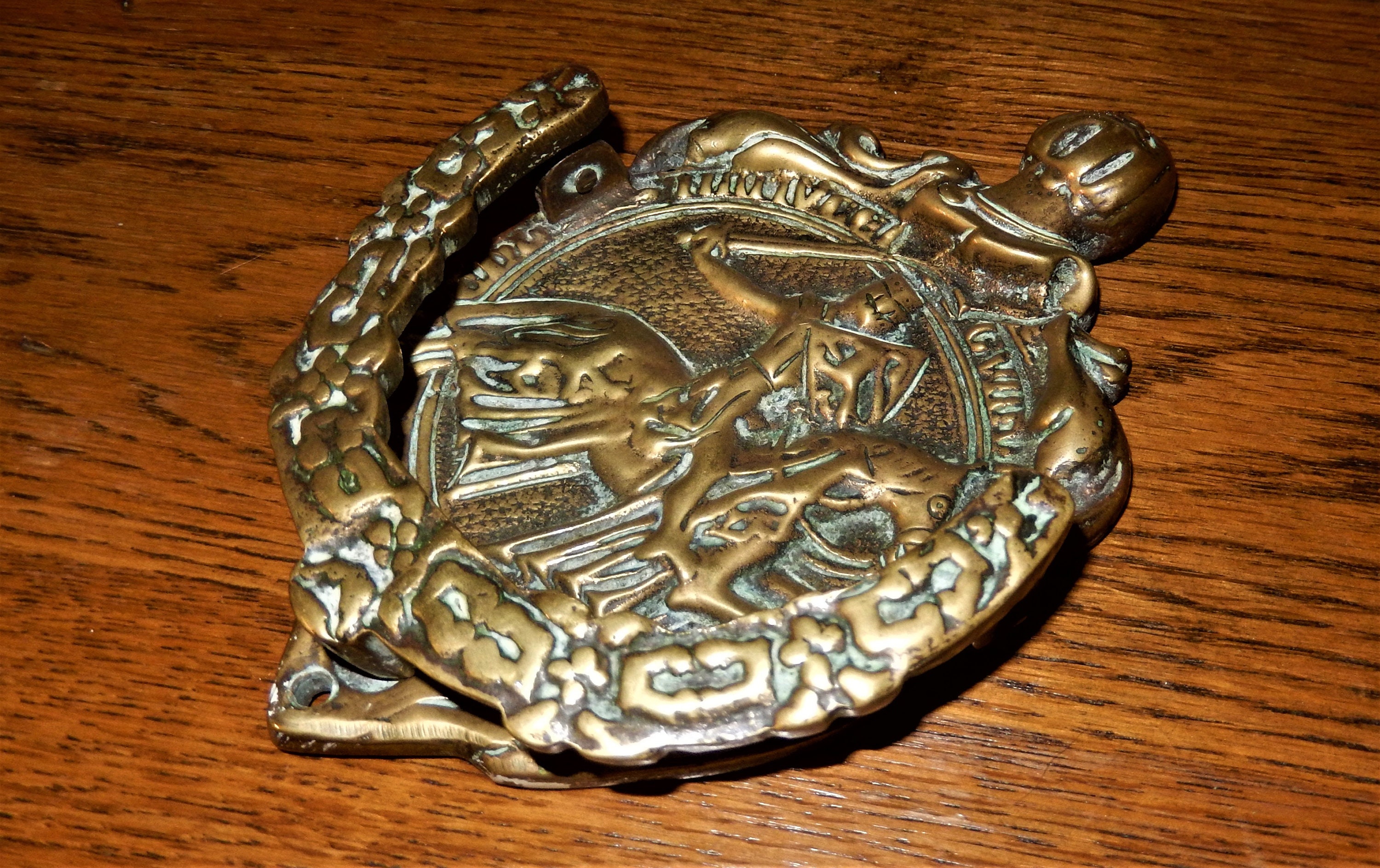 Antique Knights Templar Door Knocker Large Masonic Knocker Etsy Hong Kong