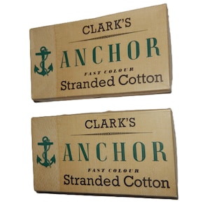 Clark's Anchor Embroidery Skeins c 1940-60s: Original to Boxes