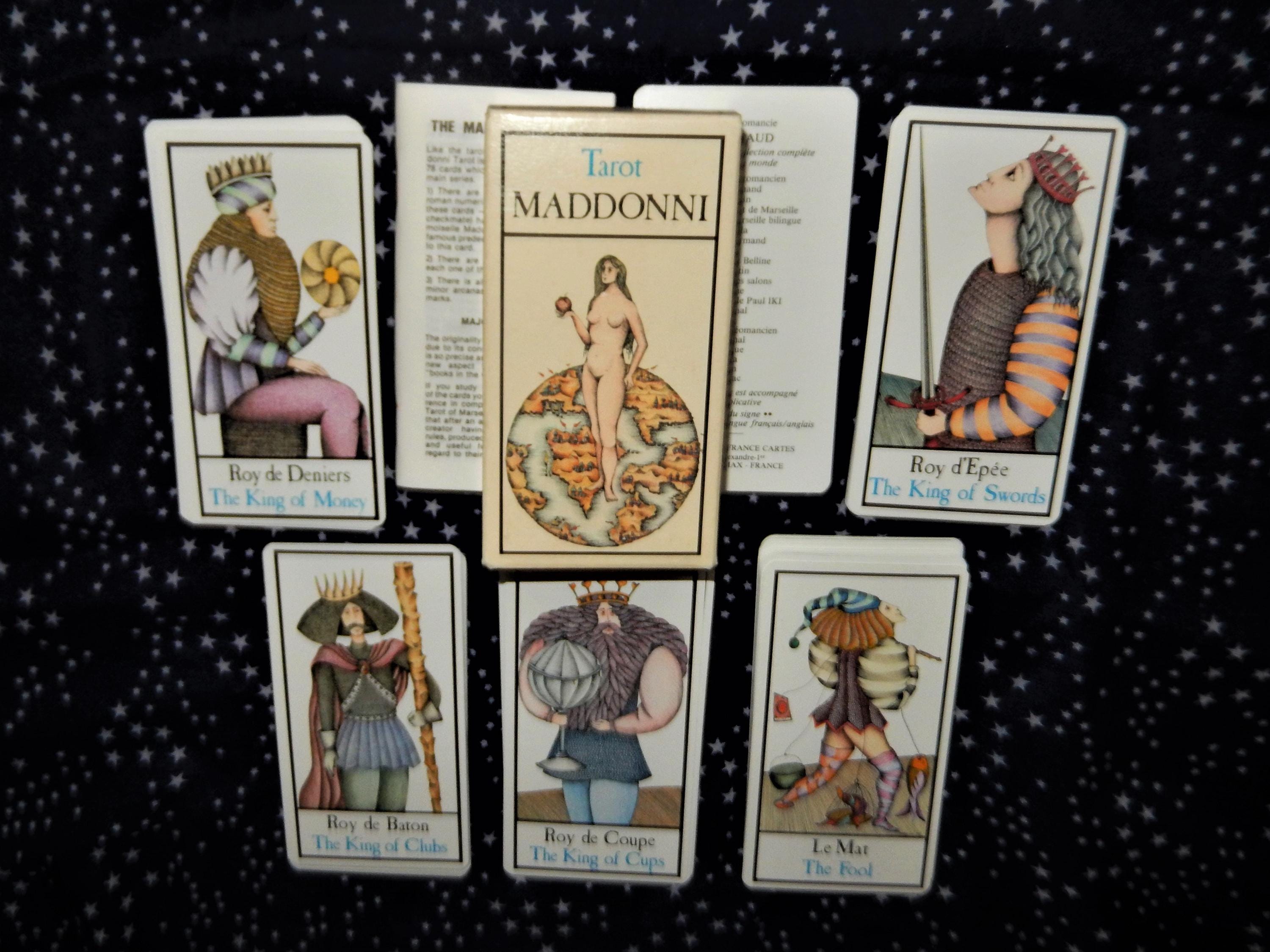 Maddonni Tarot Cards, Vintage Tarot, Bilingual Tarot Cards, Grimaud France, Fortunetelling Cards, Astrology, - Etsy 日本 Maddonni Tarot Cards, Vintage Tarot, Bilingual Tarot Cards, Grimaud France, Fortunetelling Cards, Astrology, - Etsy 日本