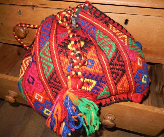Hand woven Kilim Carpet Rucksack, Turkish Carpet B
