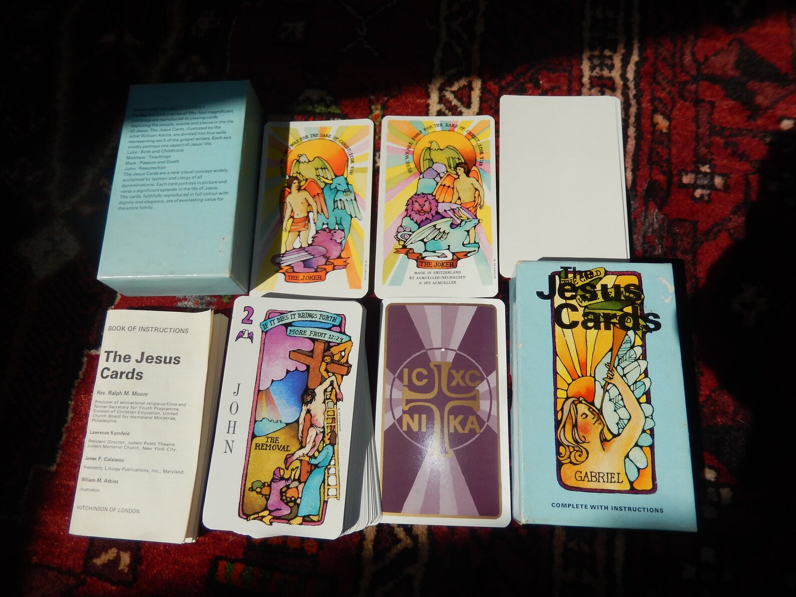 Rare First Edition UK Tarot the Jesus Cards 1970s Biblical Etsy