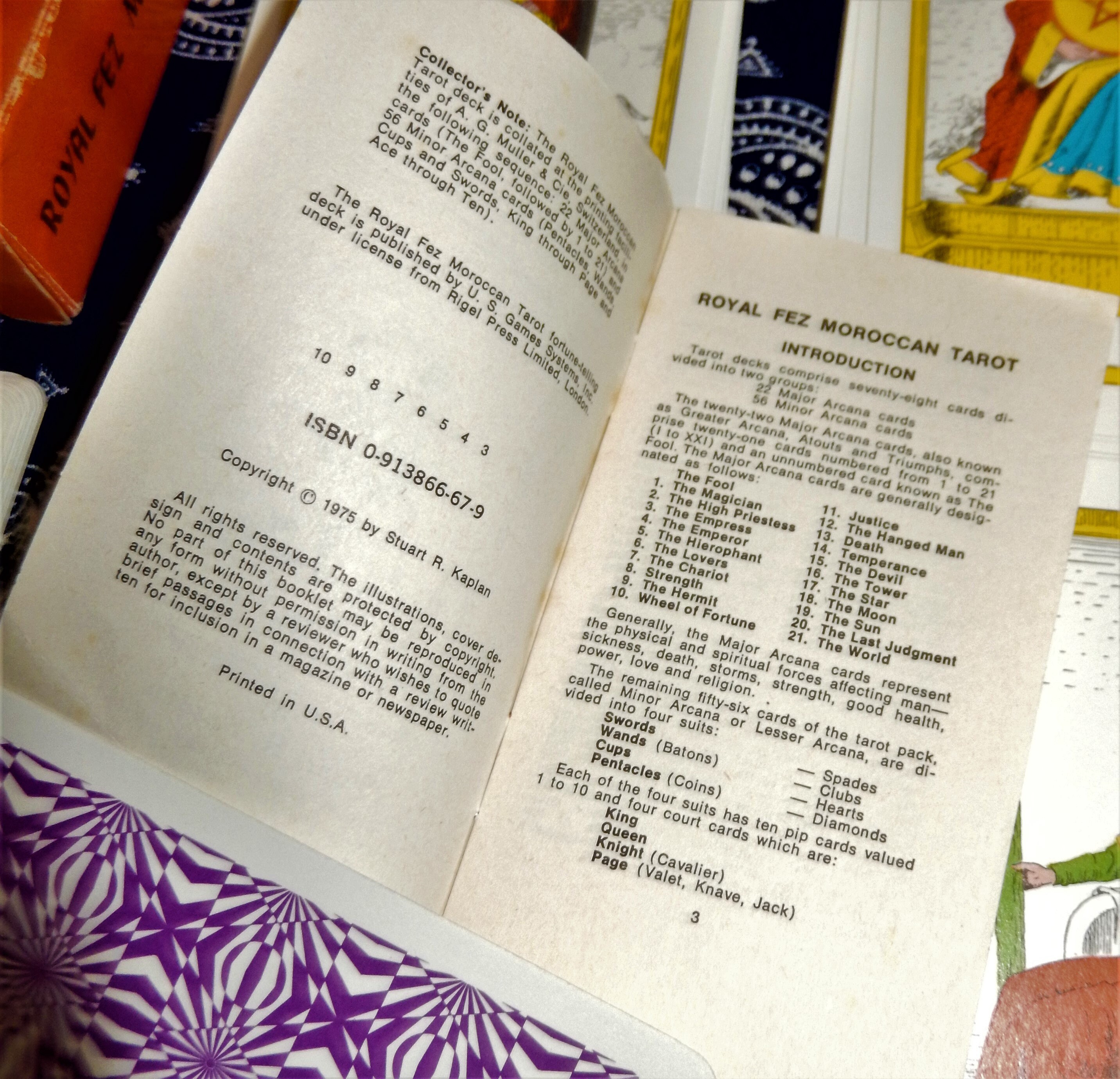 Royal Fez Moroccan Tarot Cards, First USA Games Edition Royal Fez Moroccan Tarot Cards, First USA Games Edition