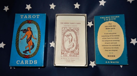 Rider Waite Smith Tarot Deck: 1970s Fitzroy Blue Box Edition - Etsy