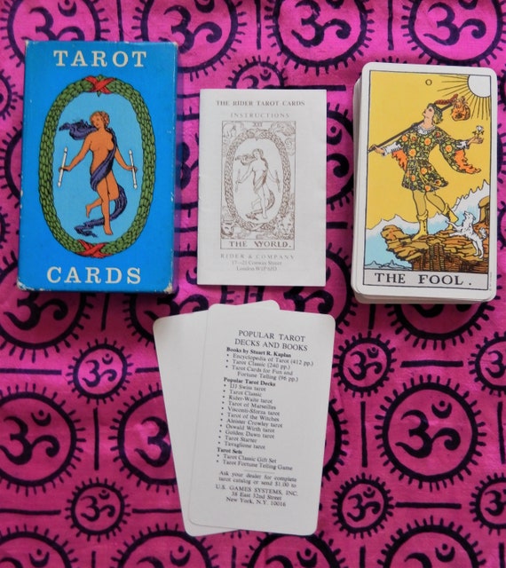 First Ridde / Rider Kiaha /‘1977 SEALED品 1976-77 Blue Box Rider deck - House of White Tarot Museum