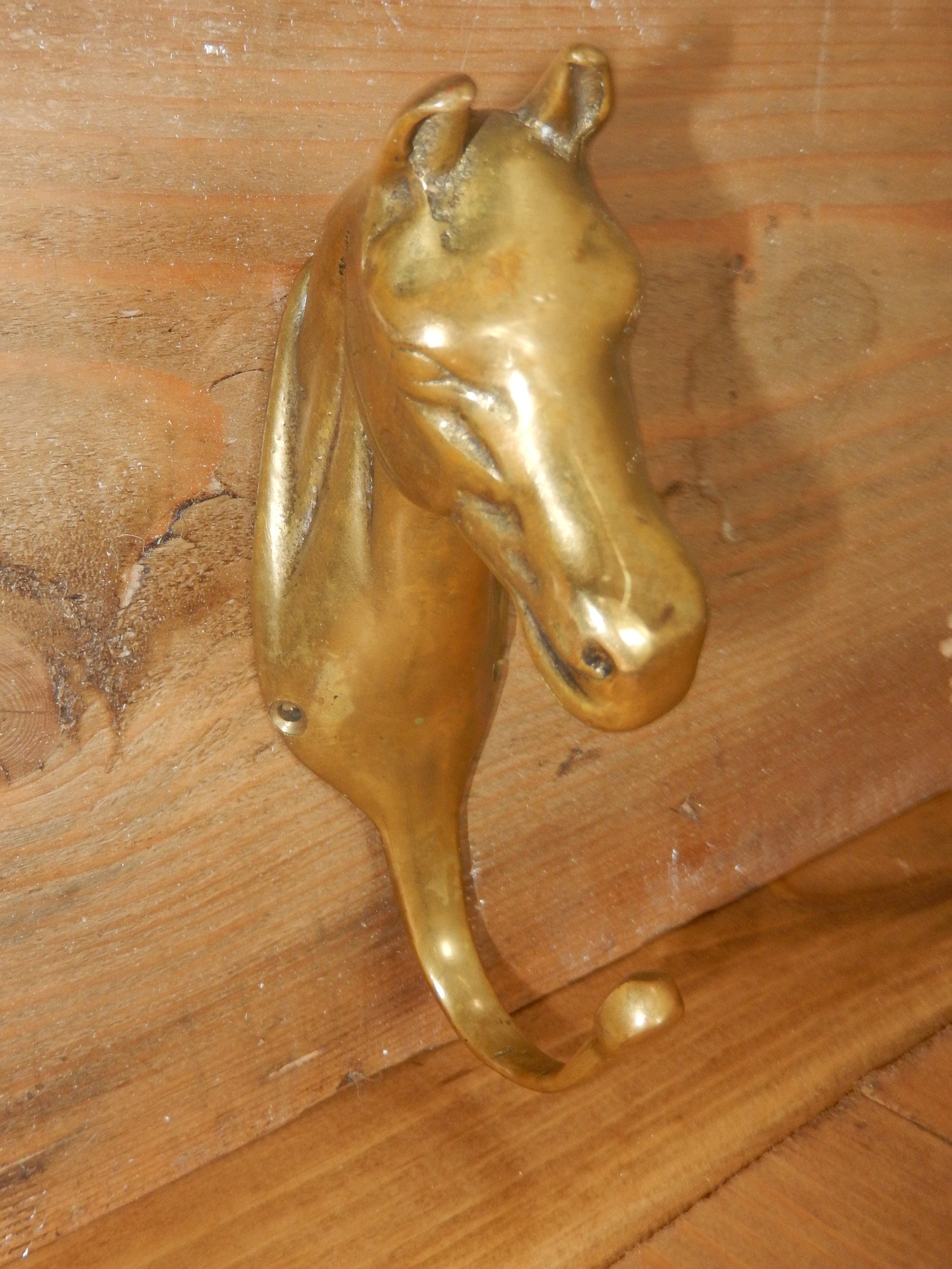 Horse Bridle Tack Hook Equestrian Tack Storage Heavy Brass Etsy