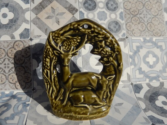 Mid Century Modern Ornamental Fallow Deer Holkham Park Etsy