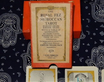  FEZ MOROCCAM TAROT DECK タロットカード★絶版 Rare Royal Fez Moroccan Tarot Deck - 1974 Second Edition - Etsy