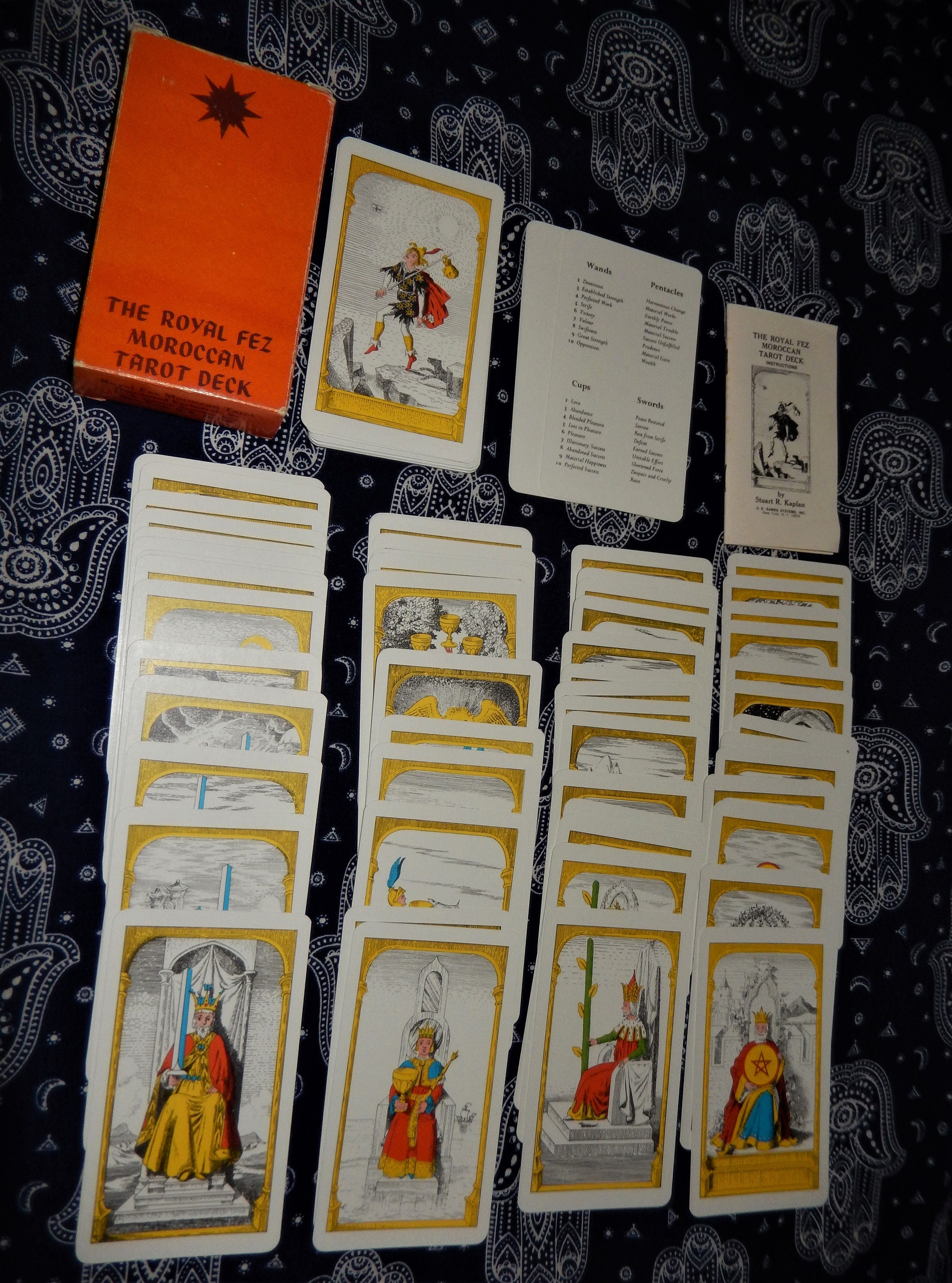 Royal Fez Moroccan Tarot Cards: 1975 First USA Games Edition