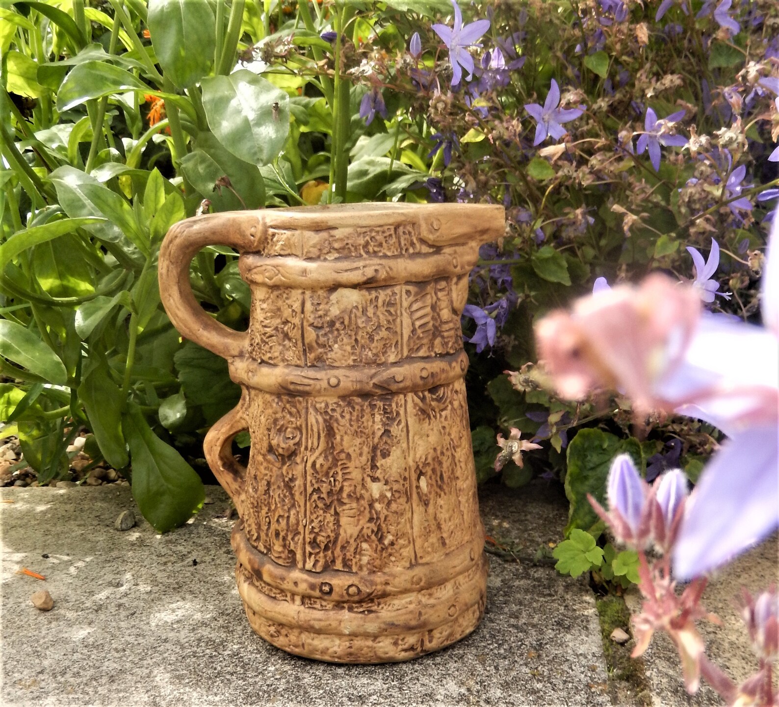 Hillstonia Barkware Jug Early Moria Pottery Wood Design Etsy