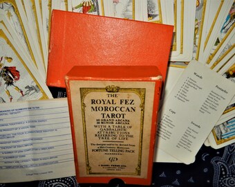 Rare Royal Fez Moroccan Tarot Deck - 1974 Second Edition - Etsy