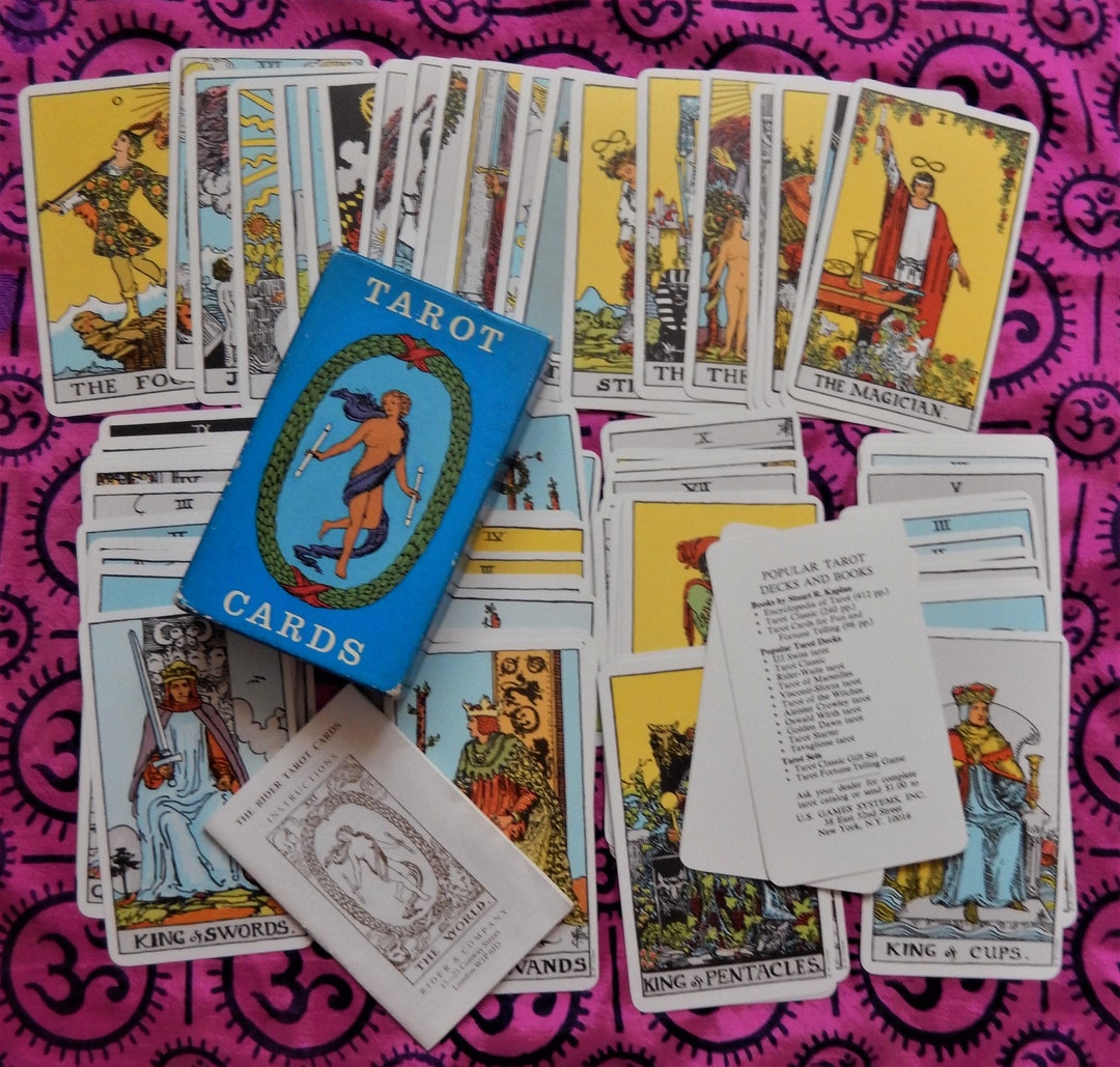 Rare Rider Waite Blue Box Tarot, Final Edition Rider & Co