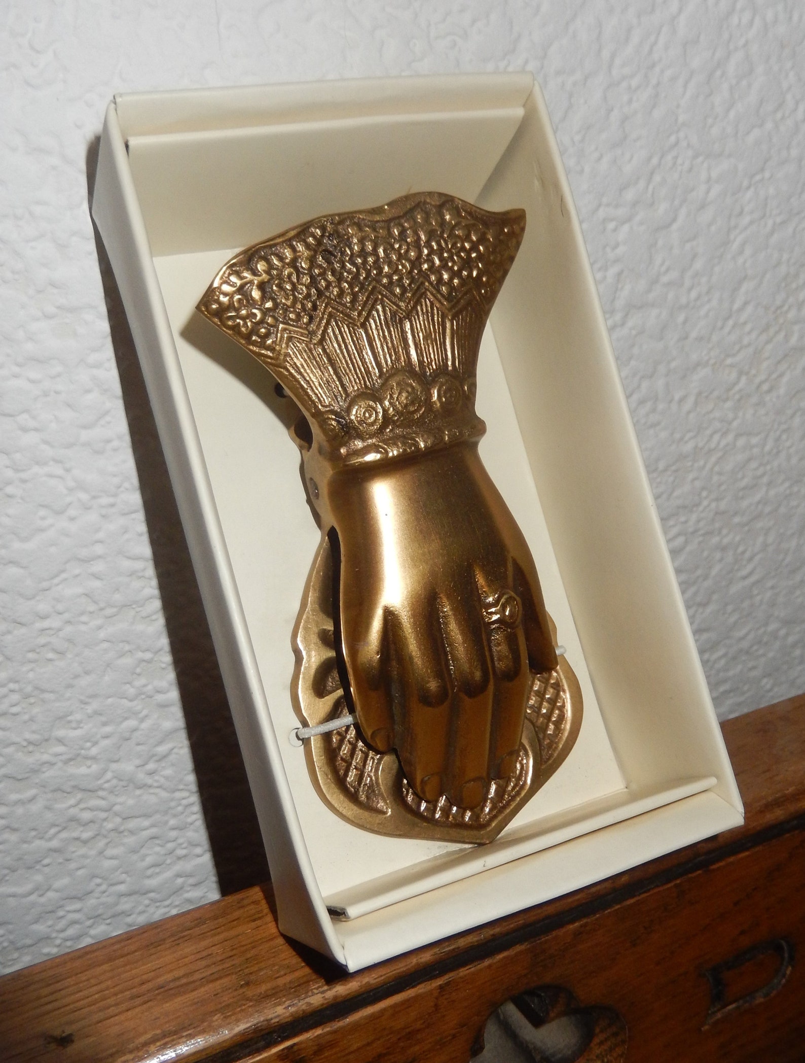 Brass Hand Clip Vintage Paper Clip Victorian Hand Arts Etsy