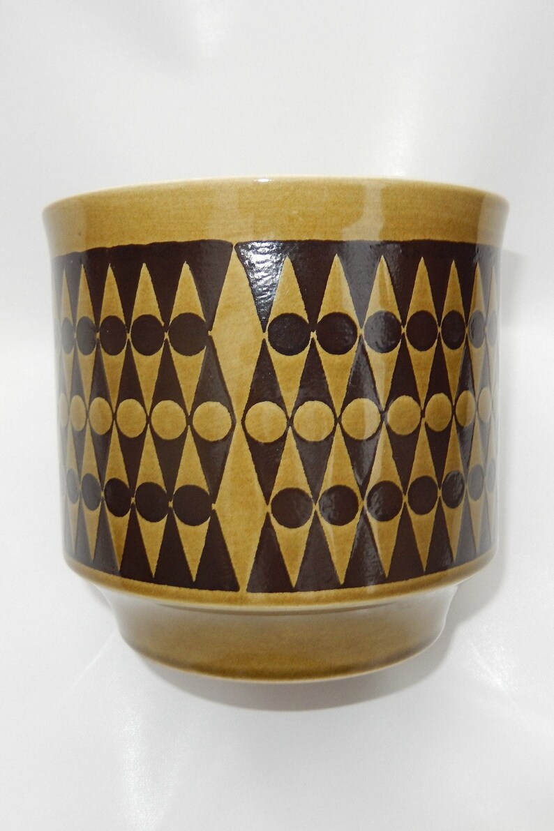 Rare Hornsea Pottery Geometric Plant Pot 1970s John Clappison Etsy