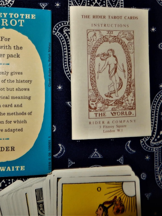 Rider Waite Smith Tarot Deck: 1970s Fitzroy Blue Box Edition - Etsy