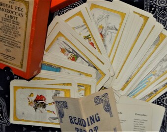 Rare Royal Fez Moroccan Tarot Deck - 1974 Second Edition - Etsy